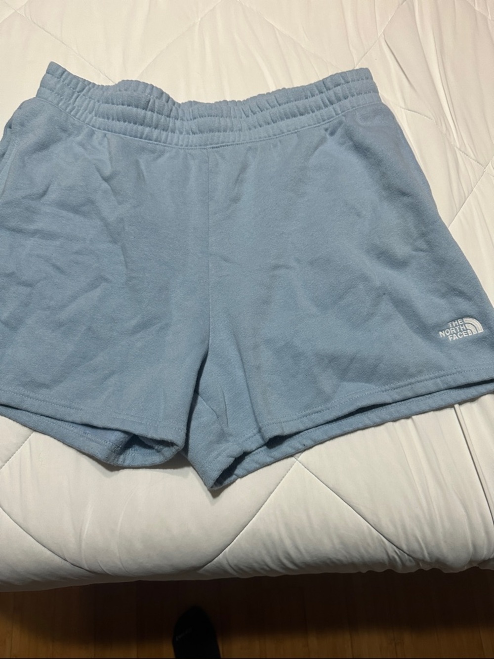 The North Face Women's Pale Blue Fleece Athletic Shorts